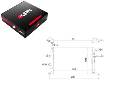 РАДІАТОР ДВИГУНА JPN