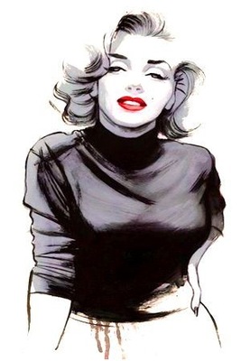 Malowanie Po Numerach Obraz do malowania Marilyn Monroe 40x30 z Ramą drewni