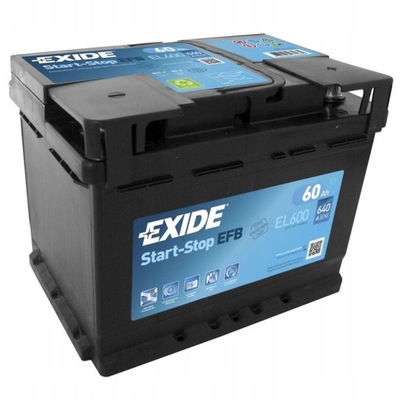 EXIDE EL600 EFB 60Ah 640A START-STOP 