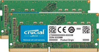 Pamięć DDR4 SODIMM do Apple Mac 32GB(2*16GB)/2400 CL17 (8bit)