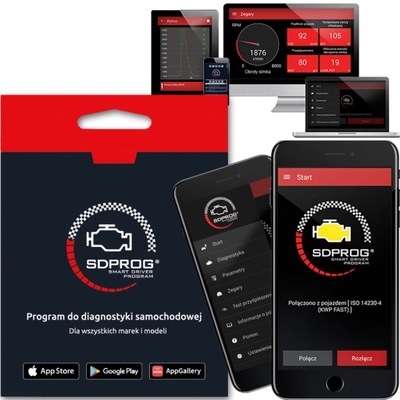 PROGRAM DIAGNOSTYCZNY OBD2 SDPROG TELEFON LAPTOP ANDROID IOS WINDOWS ELM327