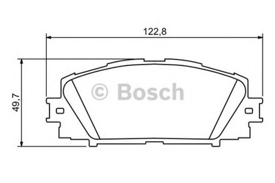 KOMPLEKTAS TRINKELIŲ STABDŽIŲ BOSCH 0 986 494 198 