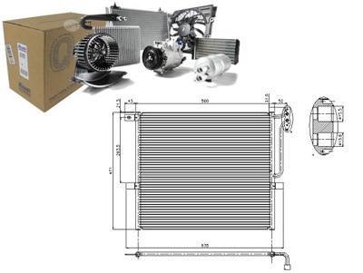 NISSENS КОНДЕНСАТОР РАДИАТОР КОНДИЦИОНЕРА 171134004