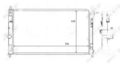 Радіатор wody 59089 nrf jeep patriot фото №1