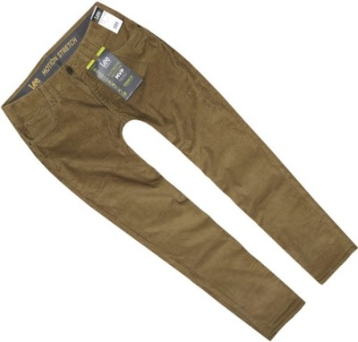 LEE STRAIGHT FIT spodnie proste sztruksy W32 L32