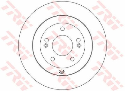 DISCOS DE FRENADO PARTE TRASERA TRW DF7996  