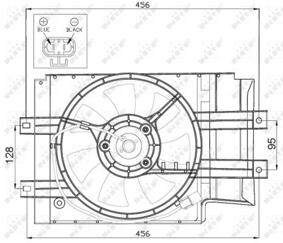 VENTILADOR DEL RADIADOR NRF NRF 47472  