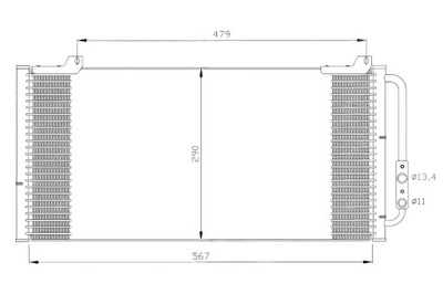 NRF CONDENSADOR DE ACONDICIONADOR ROVER 200 200 II 400 1.4-2.0 01.92-03.00  