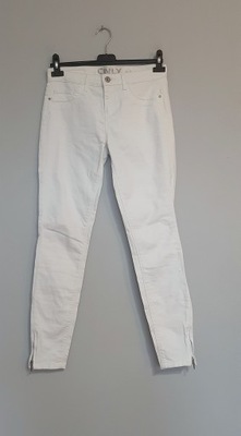 190. Only jeansy białe spodnie rurki skinny r 36