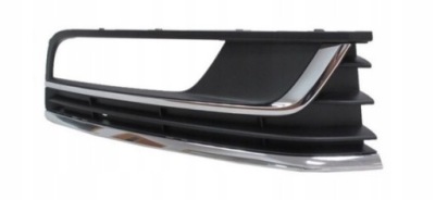 Решітка радіатора бічна бампера vw passat b7 10-15 хром фото №1