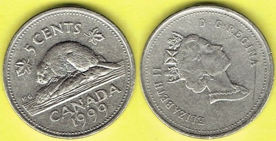 KANADA 5 CENTS 1999 r.