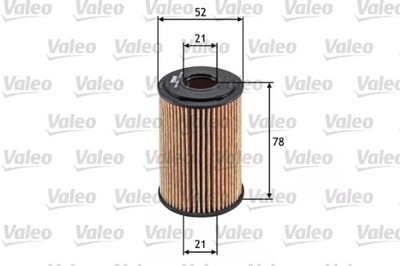 VALEO 586544 ФИЛЬТР МАСЛА ВКЛАДЫШ