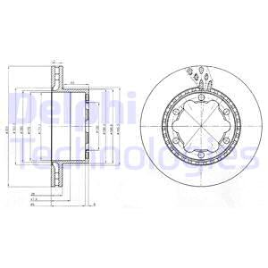 DELPHI BG9015 DISCO DE FRENADO  