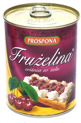 Frużelina wiśnia w żelu Prospona 3,2 kg