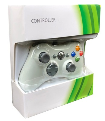 Pad PC XBOX 360 przewodowy kontroler USB biały