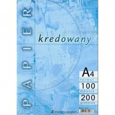 Papier do Druku Kredowy Gramatura 200g 100 Arkuszy