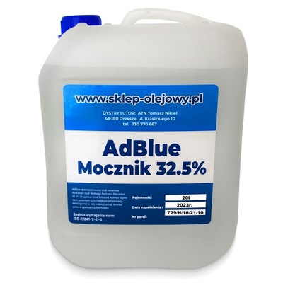 Dodatek Płyn AdBlue Ad Blue NOXY 20 L LITRÓW
