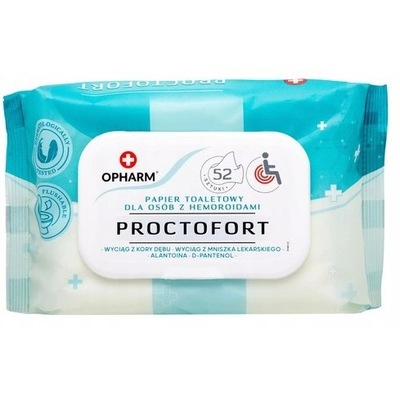 Opharm PROCTOFORT WEP WIPES 52 szt.