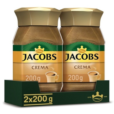 Kawa rozpuszczalna Jacobs Crema 2x 200g