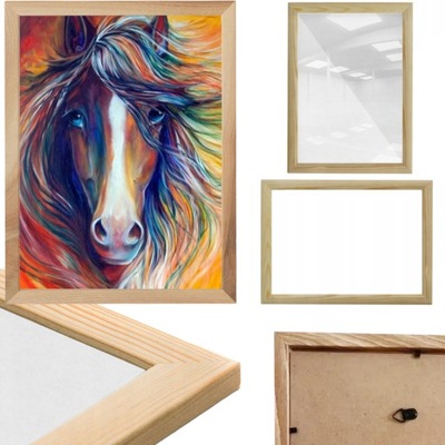 RAMKA DO HAFTU DIAMENTOWEGO DREWNIANA DOPASOWANA DIAMOND PAINTING 30x40 CM