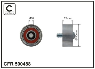 ĮTEMPIKLIS CFR 500488 RITINĖLIS 50X10X23 METALINĖ TOCZONA KIEKIS 1 