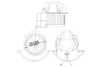 MAHLE VENTILADOR SOPLADORES AUDI Q7 PORSCHE CAYENNE VW AMAROK TOUAREG  