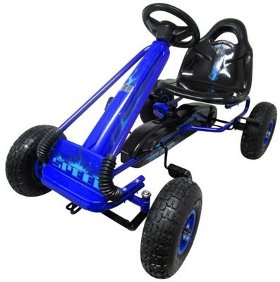 Gokart G3 NIEBIESKI, pompowane koła, hamulec ręczny