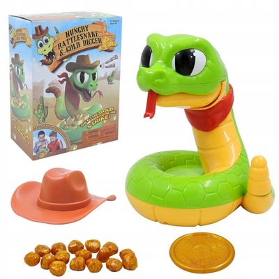 Podstępna gra głodny grzechotnik zabawka węża