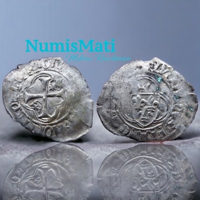 NumisMATI WS360 Douzain Ludwik XII 1497-1515, srebro, 1.08g/24mm