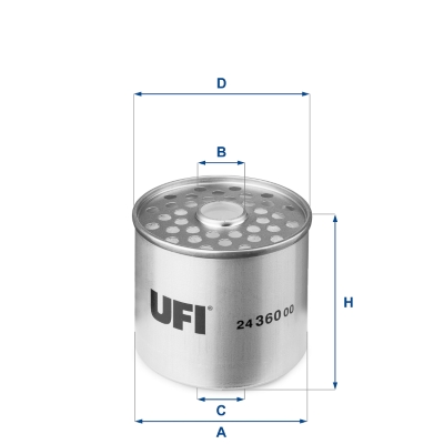 UFI 24.360.00 ФІЛЬТР ПАЛИВА