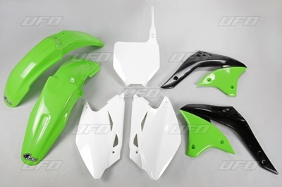 UFO KOMPLEKTAS PLASTIKO KAWASAKI KXF 450 06 OEM (ZIELONY/BIALY) (KA205E999) 