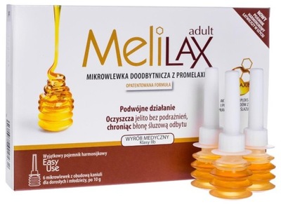 Melilax dla dorosłych i młodzieży, 6 mikrowlewek, Aboca