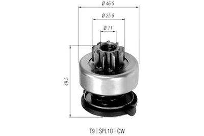 MAGNETI MARELLI BENDIKS ARRANCADOR VOLVO 850 960 960 II C70 I S40 I  