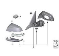 BMW 3 F30 F31 ЗЕРКАЛО ЛЕВАЯ С ПОДОГРЕВОМ 6 PIN НОВЫЕ 51167345657