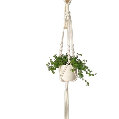 Długi Kwietnik ze sznurka MAKRAMA na kwiaty NA WYMIAR 120-160cm