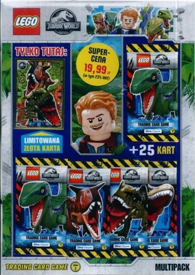 MULTIPACK LEGO JURASSIC WORLD seria 2 wersja 1 / 2022 karta limitowana le4