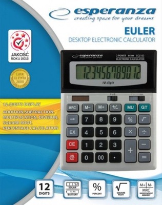 Kalkulator biurkowy Esperanza Euler ECL103