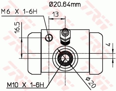 CILINDRĖLIS STABDŽIŲ LANCIA YPSILON 03-11 