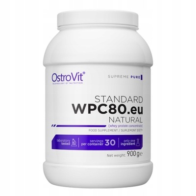 OstroVit STANDARD WPC80.eu 900g | białko naturalne
