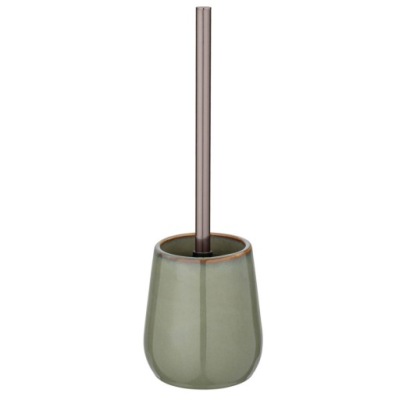 SZCZOTKA TOALETOWA WC oliwkowa ceramiczna WENKO