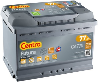 АКУМУЛЯТОР CENTRA CA770 77 AH 760 A