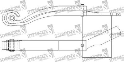 Półresor Scania Schomäcker 90193000, O.E. 1425509 