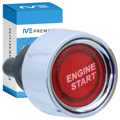 Кнопка стартер запуск стоп красный led универсальный monostabilny фото №1
