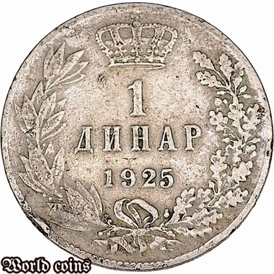 1 DINAR 1925 JUGOSŁAWIA