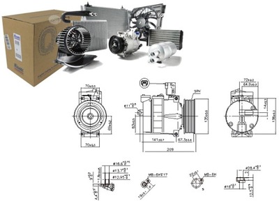 COMPRESOR DE ACONDICIONADOR MERCEDES ACTROS ACTROS MP2 MP3 ZETROS SPRINTER  