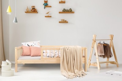 MIA Łóżko WoodCraft łóżko dziecięce drewniane 140x70cm sosna