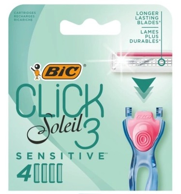 Bic System Wkłady do maszynki Click Soleil 3 Sensi