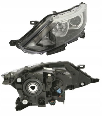 Фара лампа лівий nissan qashqai j11 14-17 фото №1