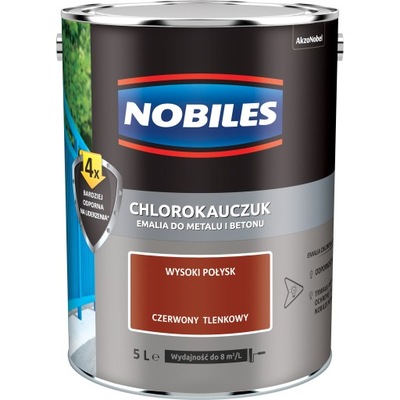 Nobiles CHLOROKAUCZUK 5L Czerwony Tlenkowy