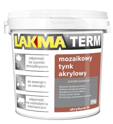 Tynk mozaikowy żywiczny Lakma 25 kg LLŹŹ